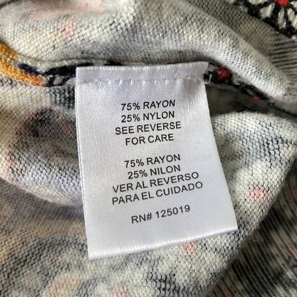 Joseph A Colorful Button Down Paisley Cardigan Sweater 1X - Picture 10 of 10